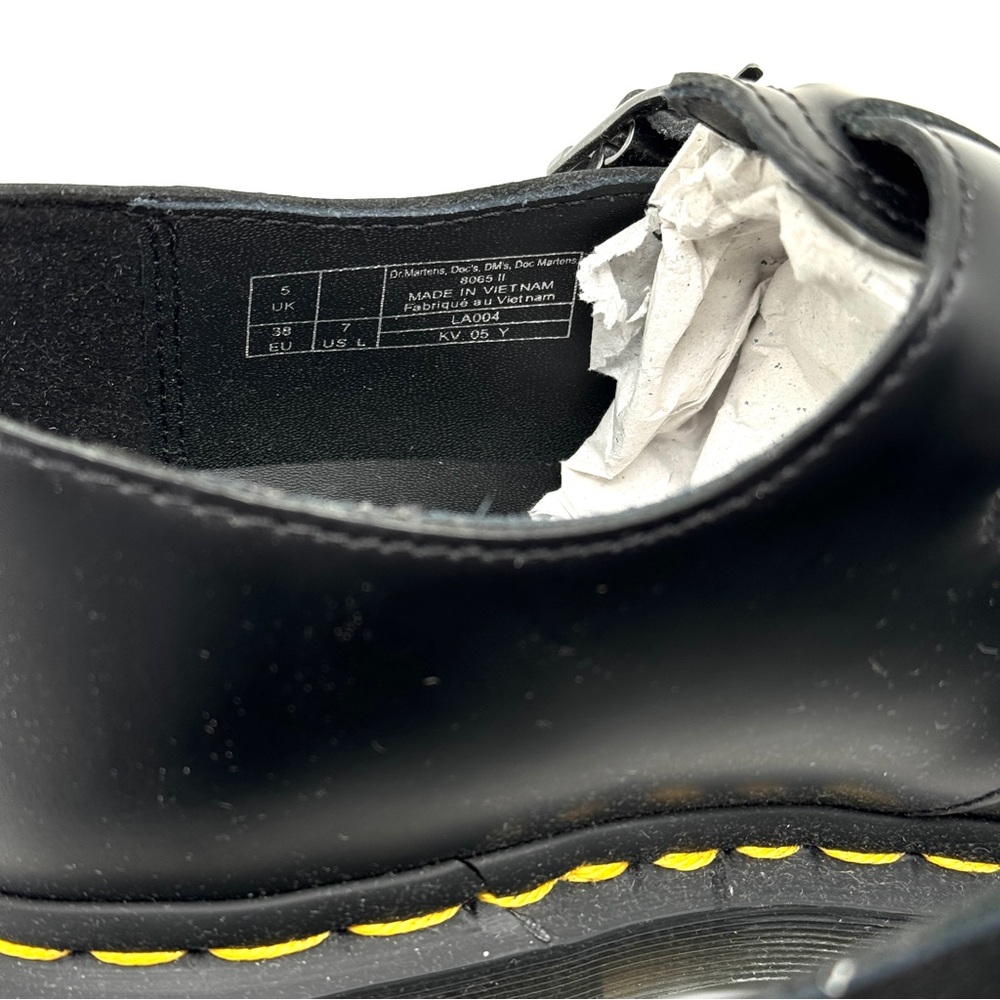 Dr. Martens 8065 II Core Bex Platform Mary Janes Black Smooth Leather Size 7 - Picture 6 of 12